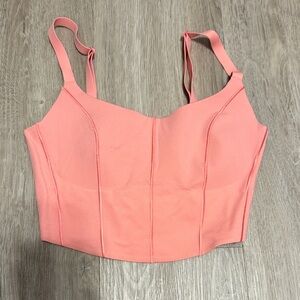 Aerie Coral Pink Crop Top
